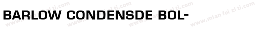 barlow condensde bol字体转换